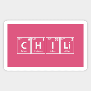 Chili (C-H-I-Li) Periodic Elements Spelling Magnet